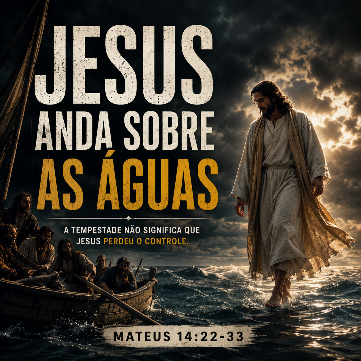 Capa de JESUS ANDA SOBRE AS ÁGUAS