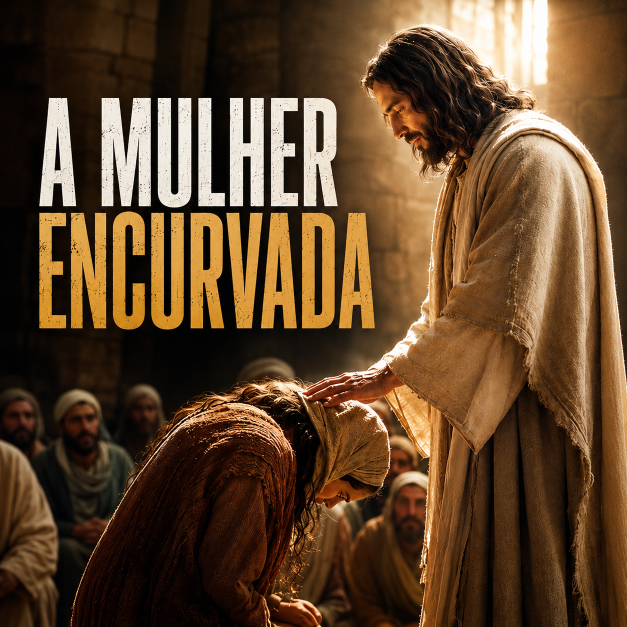 Capa de A MULHER ENCURVADA